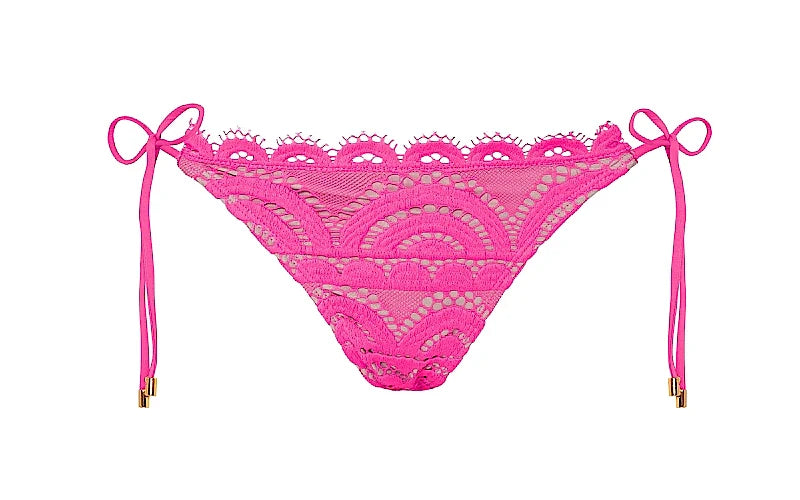 Lace Triangle-Lace Tie Side Bikini