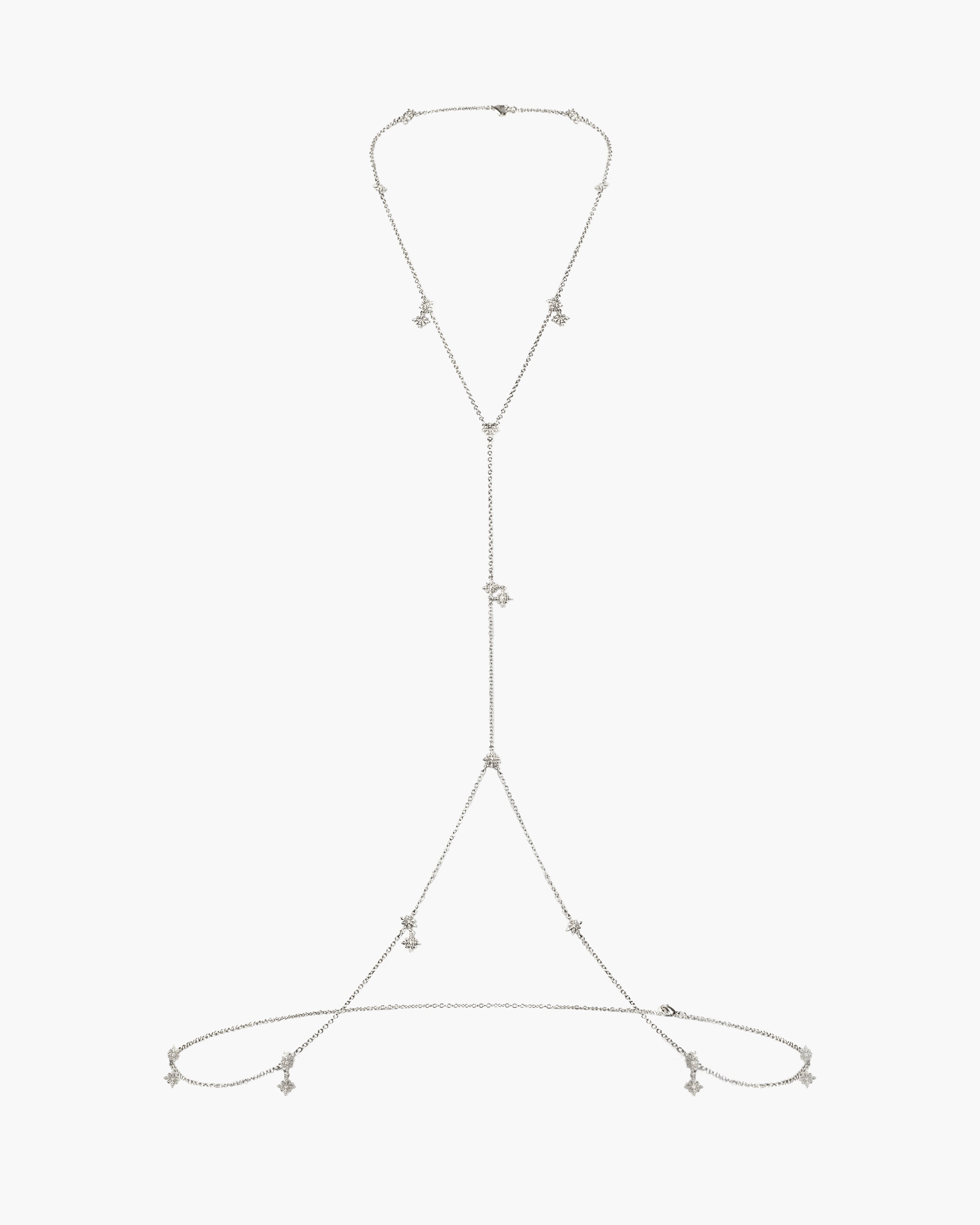 Twinkle Body Chain In Silver