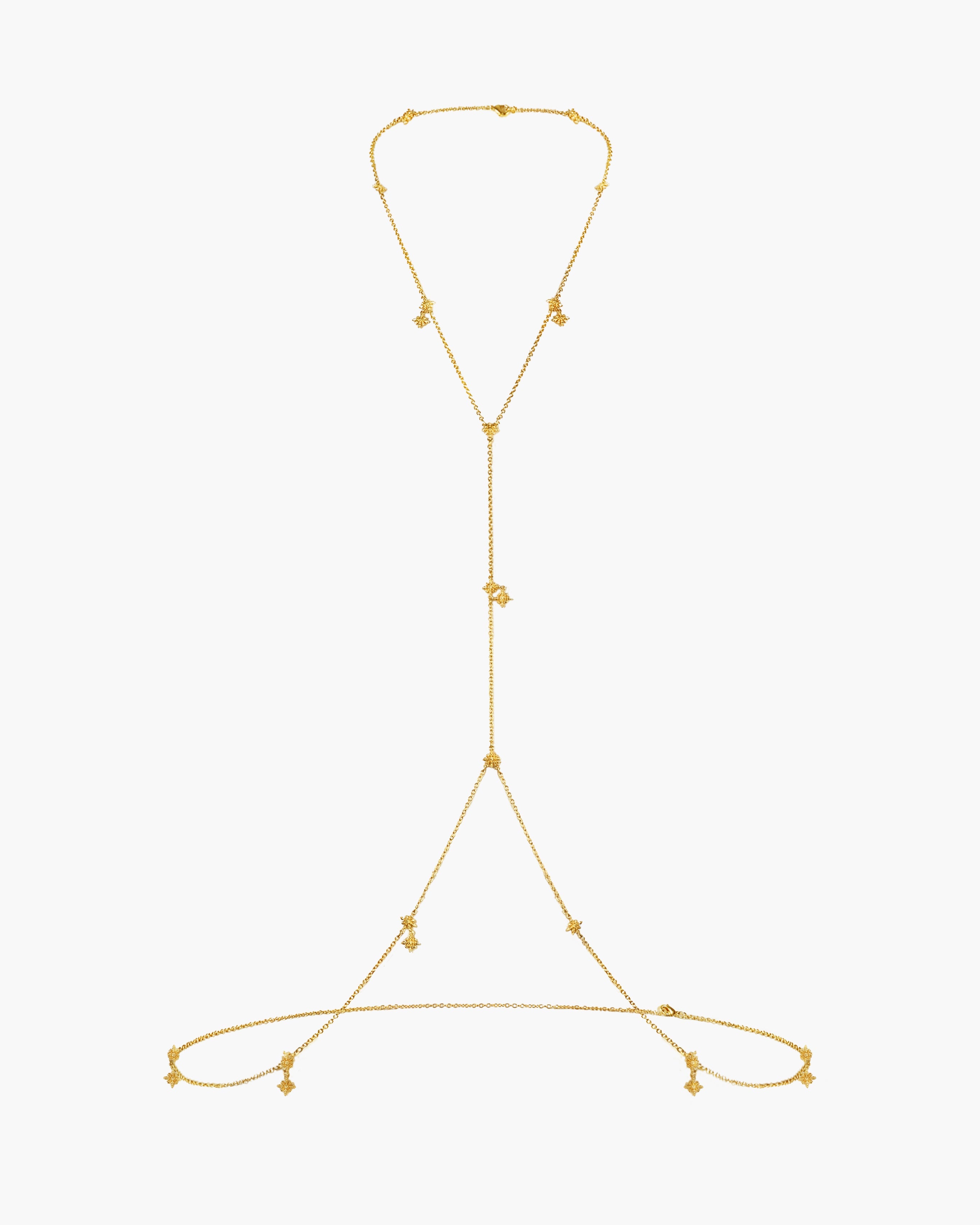 Twinkle Body Chain In Silver